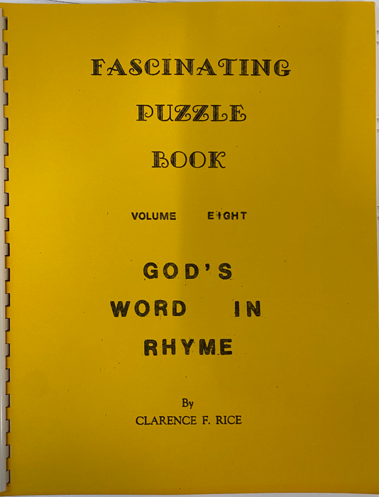 Vintage Puzzle Books: Fascinating Puzzle Book | Volume 8 by Clarence F. Rice