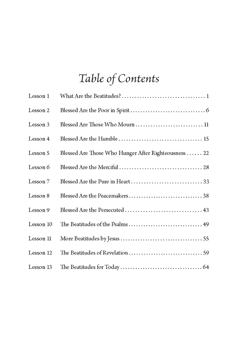 The Beatitudes: The Way of Blessedness