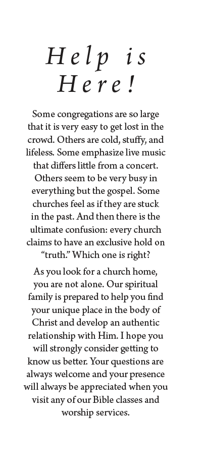 Help! I'm Looking for a New Church Home