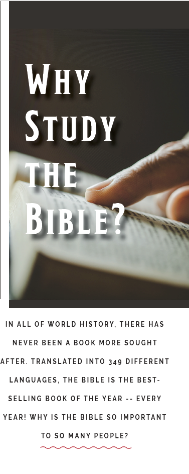 Why Study the Bible?
