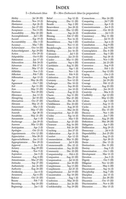 Enthusiastic Ideas: WordPoints Daybook Series, Volume 1