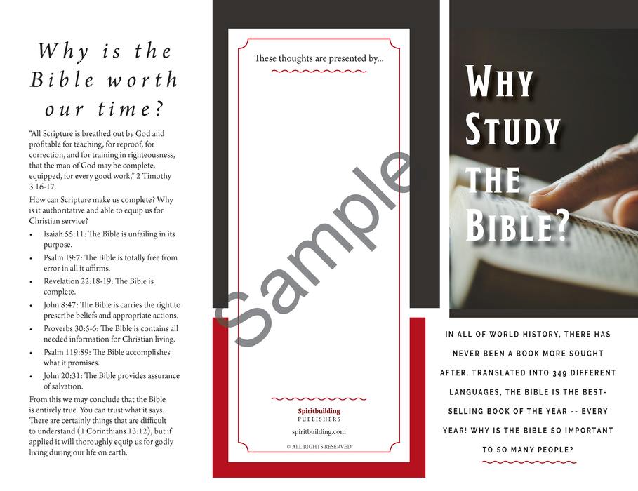 Why Study the Bible?