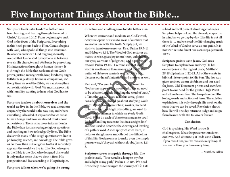 Why Study the Bible?