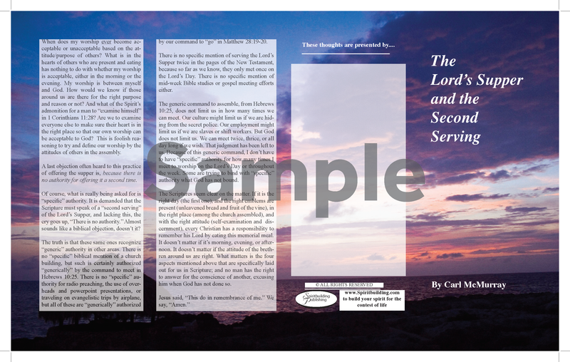 The Lord's Supper and the Second Serving
