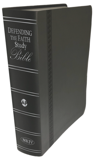Defending the Faith Study Bible (Italian Duotone Gray)